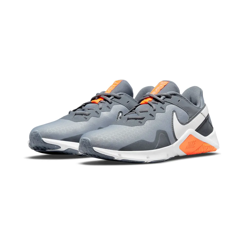 Nike Legend Essential 2 “Wolf Grey / Cool Grey / Total Orange / White” (CQ9356-007)