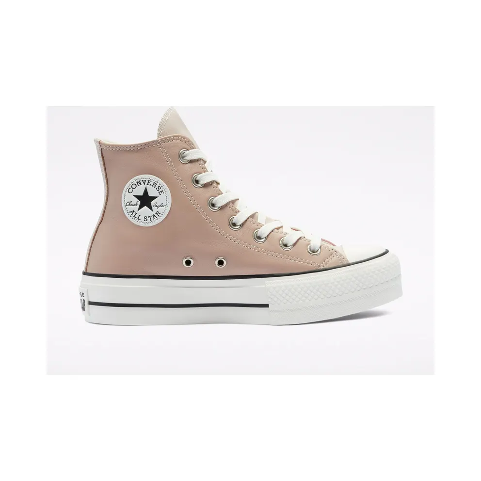 Converse Neutral Tones Platform Chuck Taylor All Star High Top Pink Pink (569244C)
