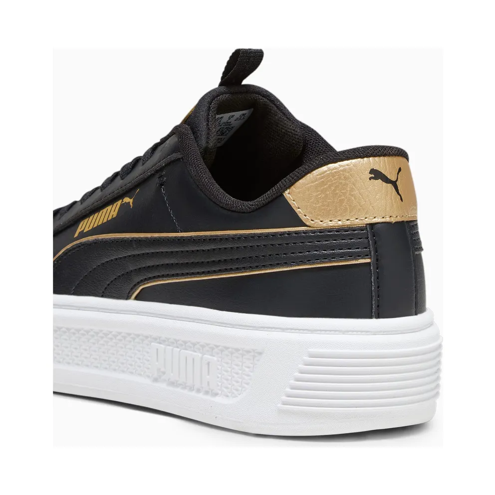 Puma Smash Platform v3 Pop Up damessneakers Gold/Black/White (39250401)