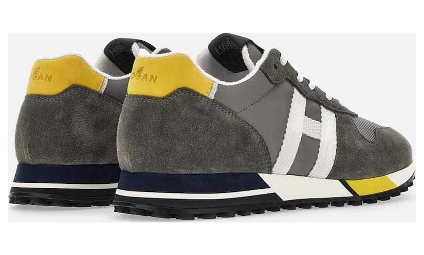 Sneakers Hogan H383 Grey White Yellow (HXM3830AN51MM40BBB) (2)