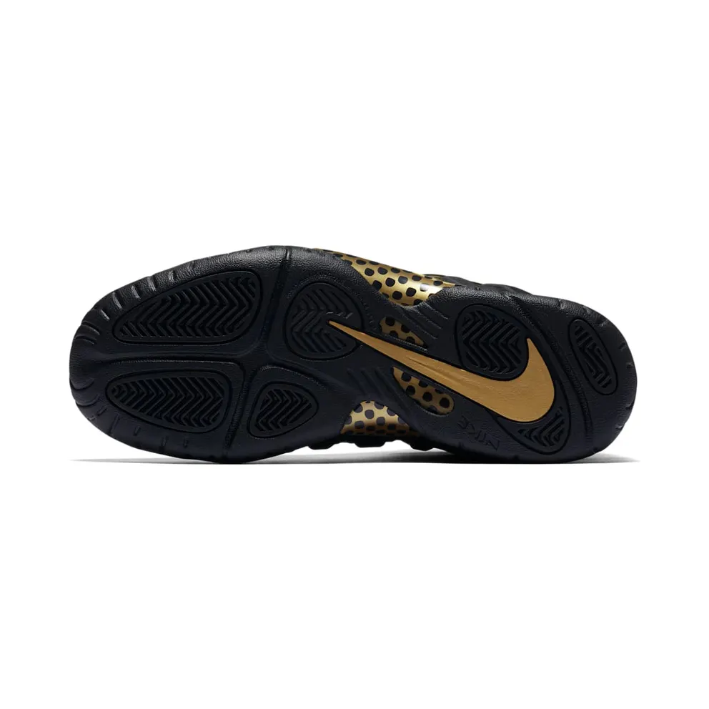 Nike Air Foamposite Pro Black Metallic Gold (GS) Black/Metallic Gold-Black (644792-010)