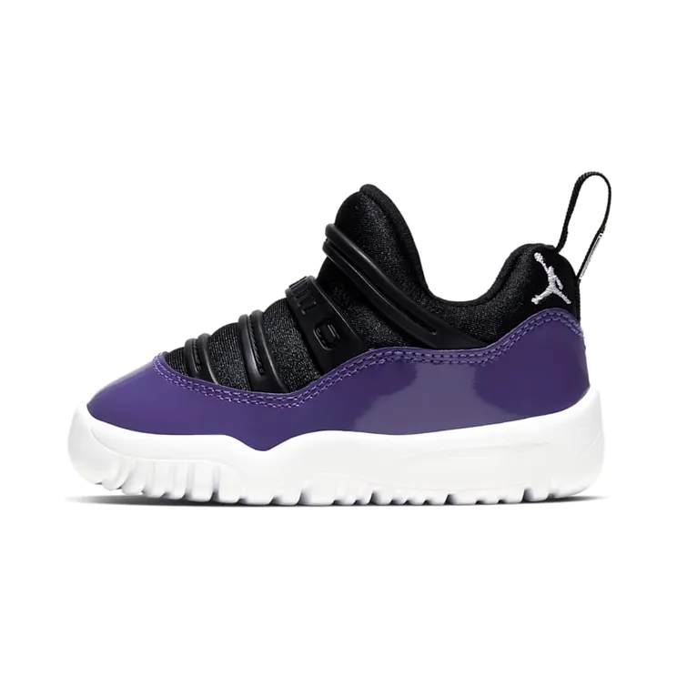 Air Jordan 11 Retro Little Flex TD ‘Black Court Purple’ “Black / Court Purple / Hyper Violet / White” (BQ7102-005)