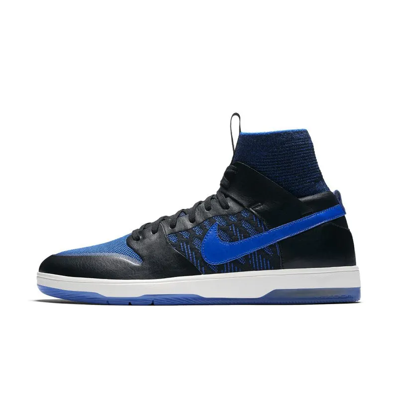 Nike SB Dunk High Elite Flyknit Terpening Black/Racer Blue-Sail-Sonic Yellow (918287-041)