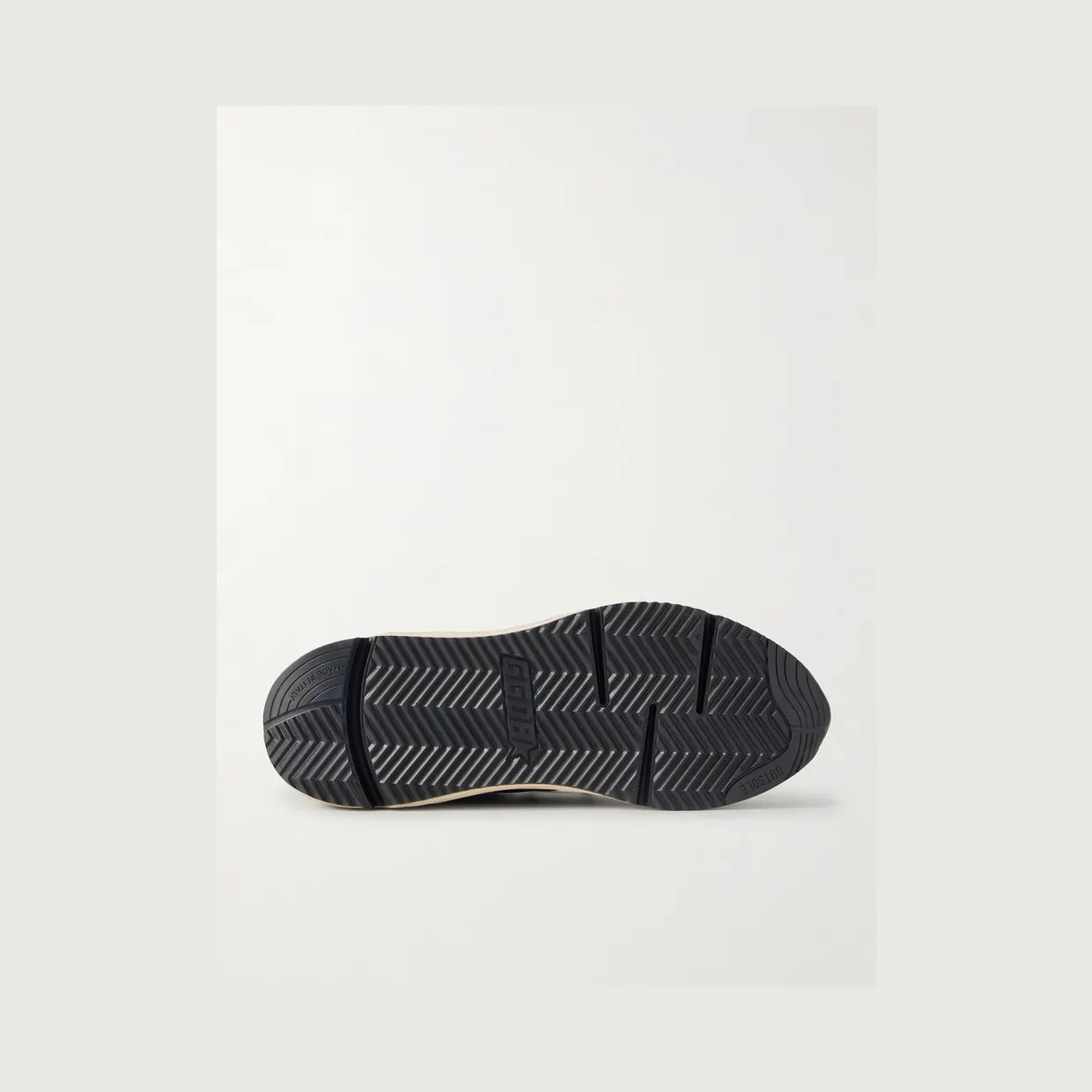 Golden Goose Running Sole Leather-Trimmed Suede and Shell Sneakers Black (GMF00272.F004756) (3)