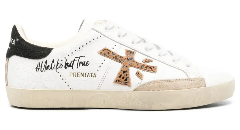 Premiata Stevend Sneakers mit Logo-Patch – Weiß (STEVEND6660)