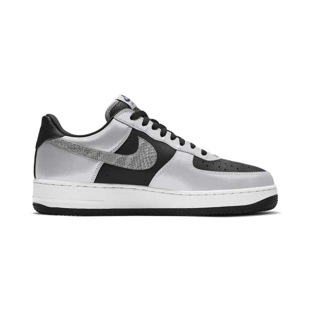 Nike Air Force 1 Low Silver Snake (2021) Black/Silver-Black (DJ6033-001)