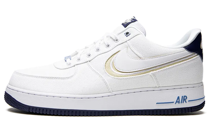 Nike Air Force 1 Low White Canvas Navy Sole (DB3541-100)