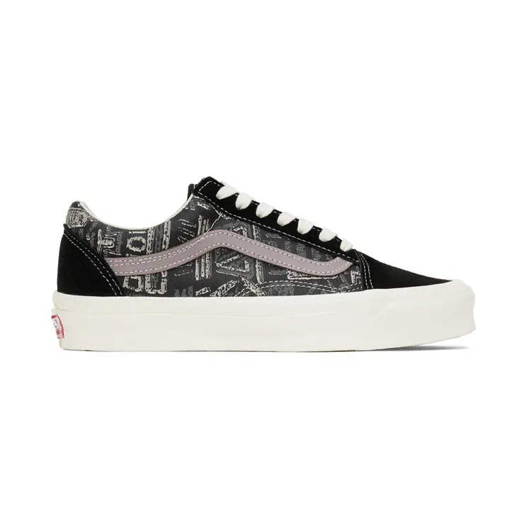 Vans Black & Purple UA OG Old Skool LX Sneakers (VN0A4P3X92M)