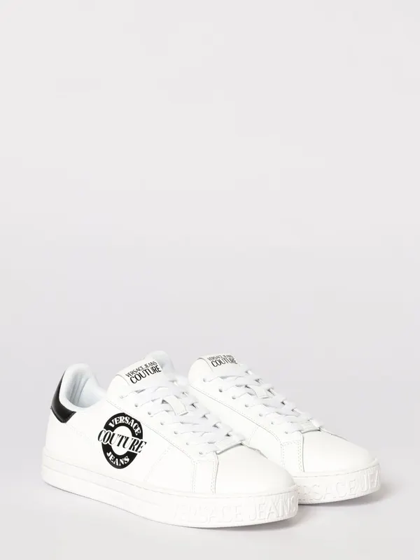 Versace Leather with Logo White 1 (80YA3SK1ZPB81L02)