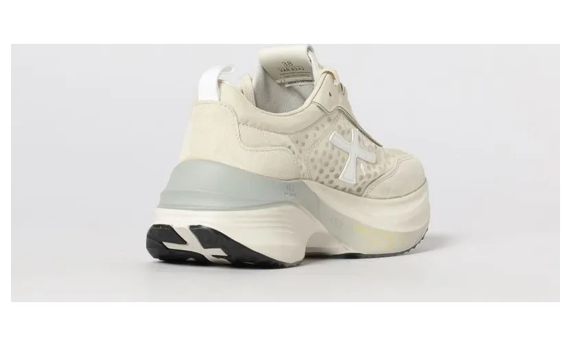 Premiata Hill Nylon and Suede Sneakers Beige (HILL8242) (2)