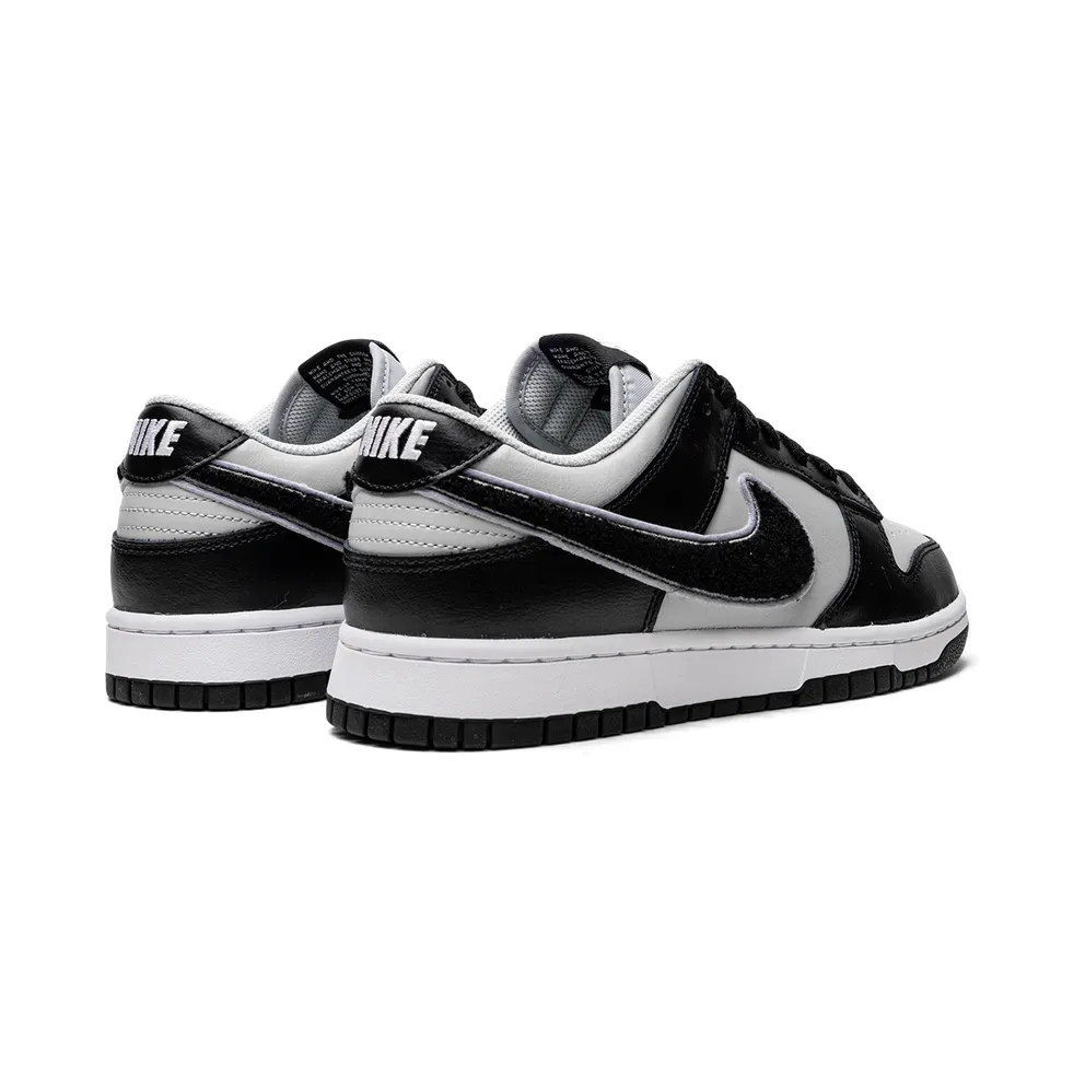 Nike Dunk Low “Chenille Swoosh Black Grey” (DQ7683-001)
