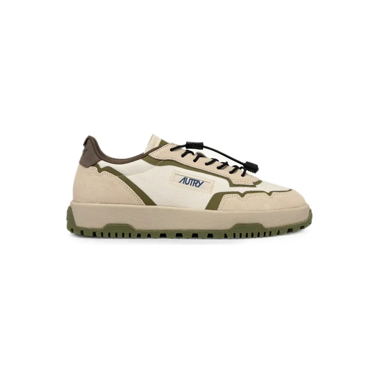 Autry WildPace low-top sneakers van ripstop nylon en suède – Beige (LDLMMQ02)
