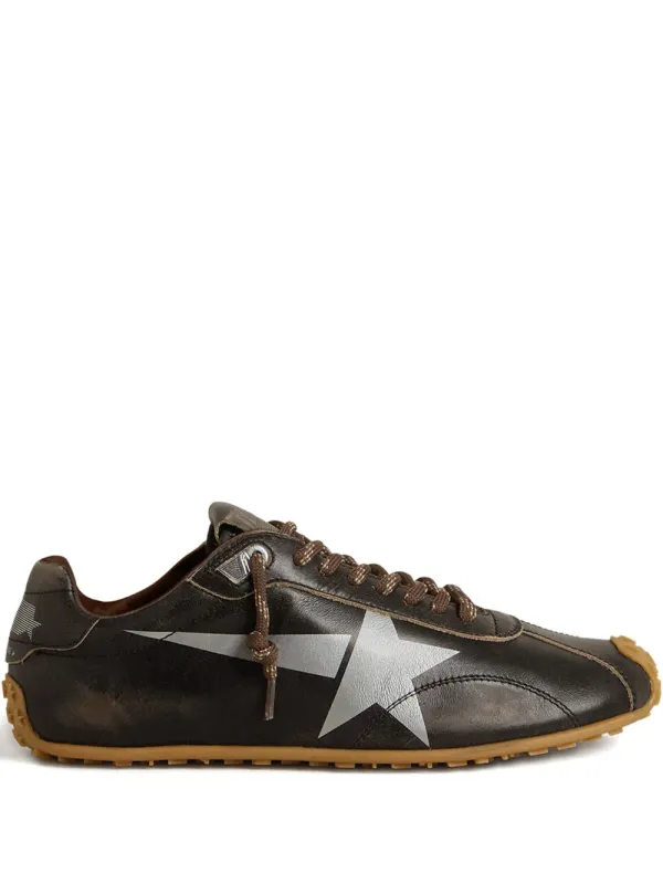 Golden Goose Marathon Speed sneakers with logoprint – Brown (GMF00892F007405)