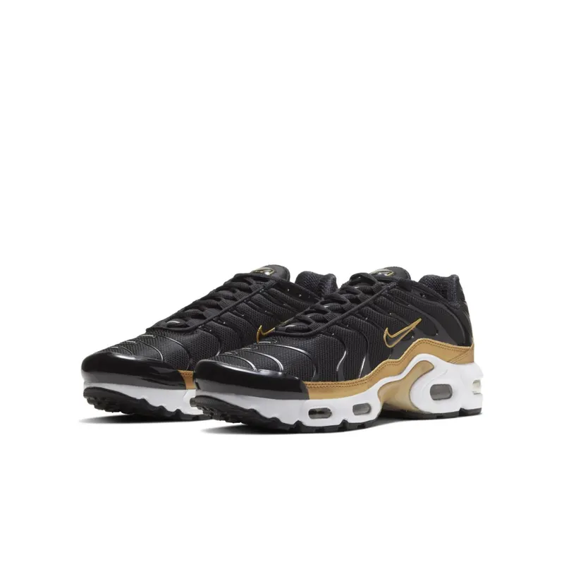 Nike Air Max Plus Black Metallic Gold (GS) Black/Metallic Gold/White (CD0609-002)