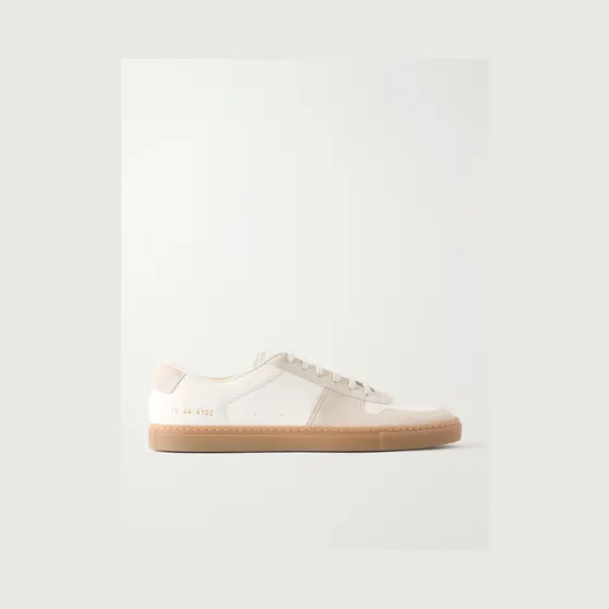 Common Projects BBall Duo Suede-Trimmed Leather Sneakers White (2615)