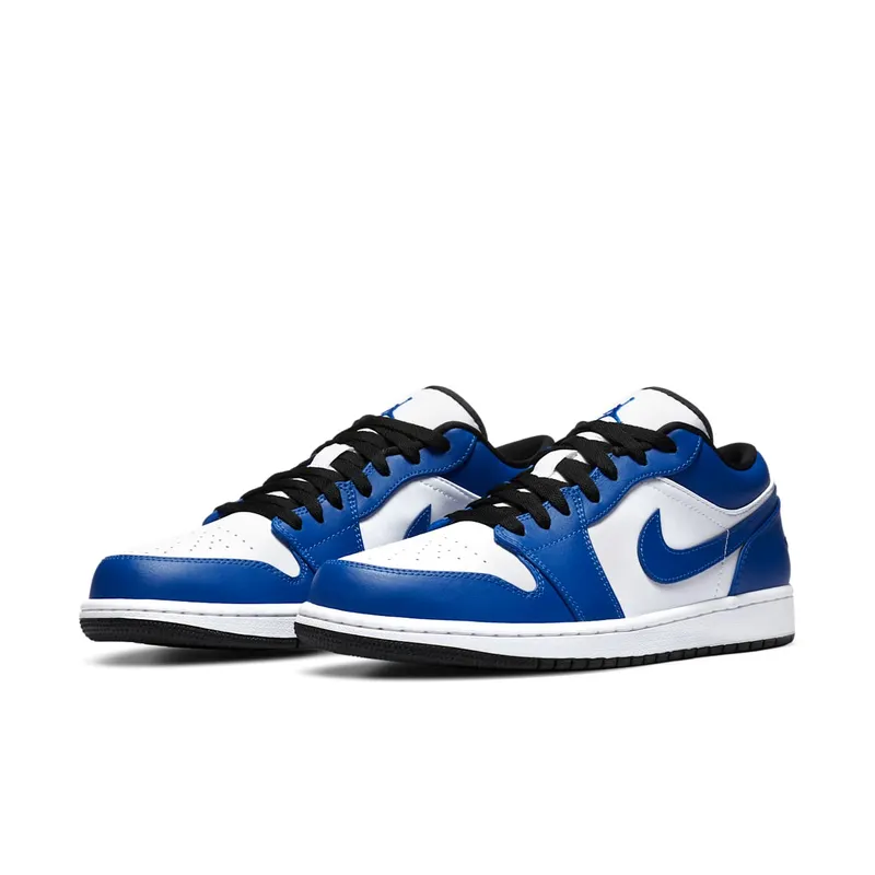 Jordan 1 Low Game Royal White/Game Royal-Black (553558-124)