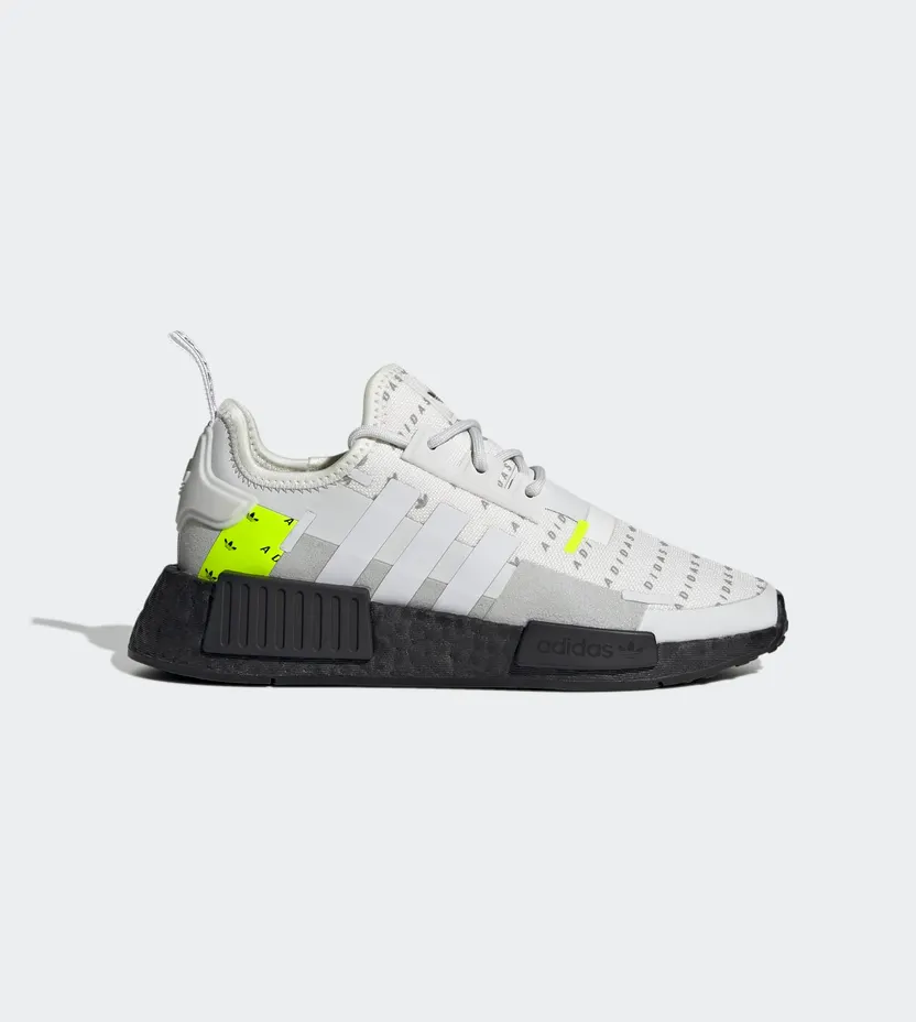 adidas NMD_R1 Refined Cloud White / Crystal White / Solar Yellow (H03956)