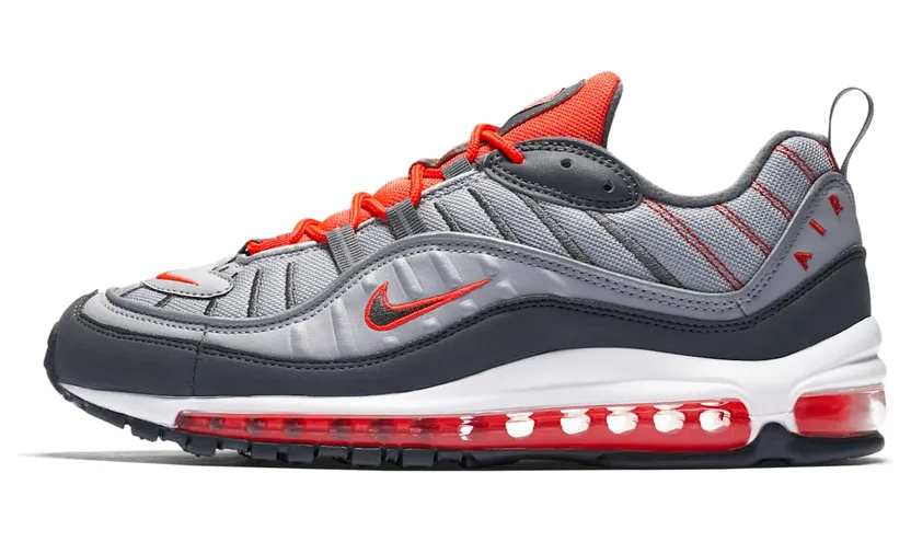 Nike Air Max 98 Wolf Grey Total Crimson
