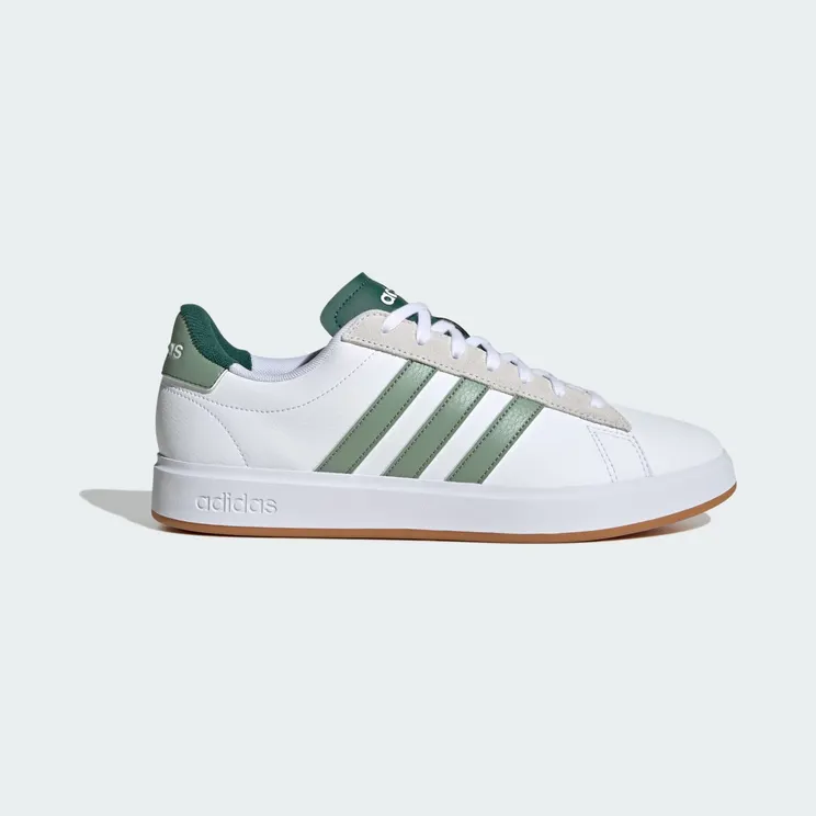 Adidas Grand Court 2.0 Cloud White / Silver Green / Collegiate Green (JH8690)
