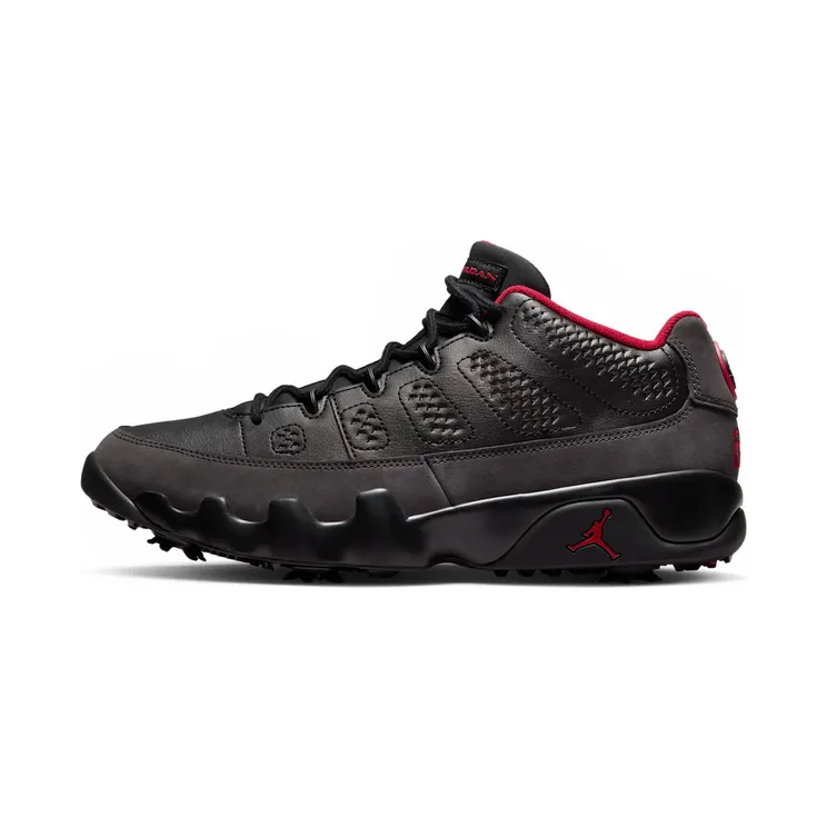 Jordan 9 Retro Low Golf “Black / True Red / Dark Charcoal” (FJ5934-002)