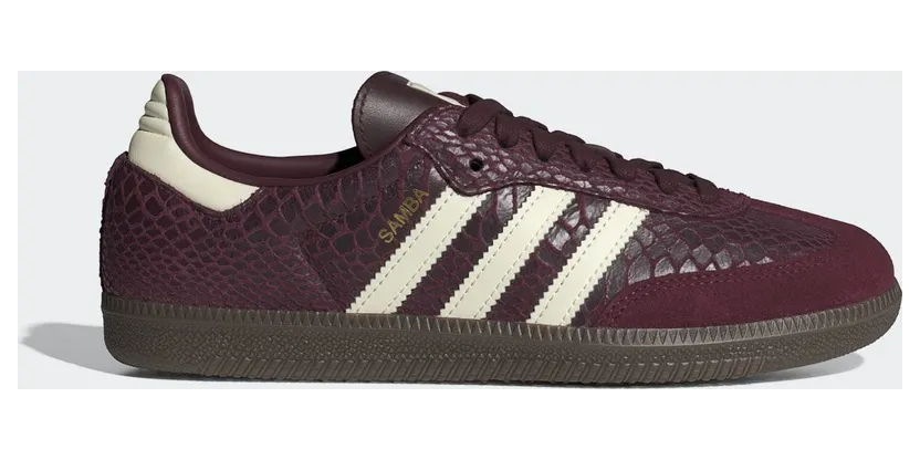 Adidas SAMBA OG SCHOENEN Maroon / Cream White / Gold Metallic (IH3979)