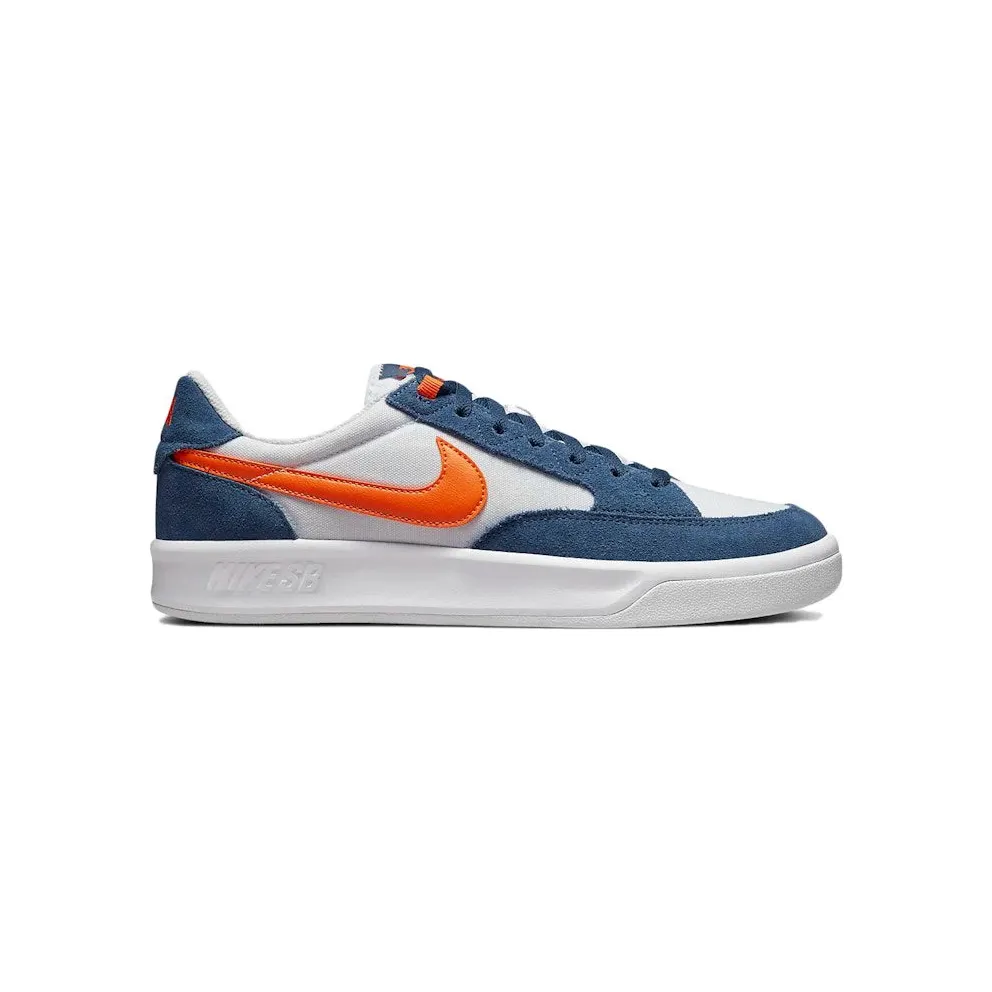 Nike SB Adversary Premium White Navy Safety Orange (CW7456-402)