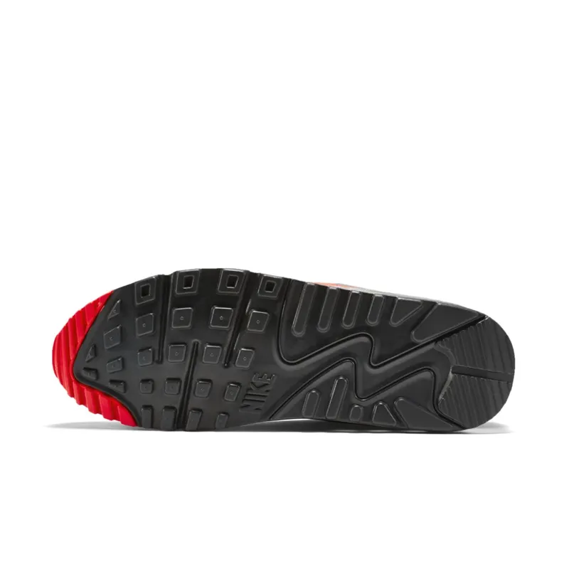 Nike Air Max 90 Wolf Grey Dark Grey Wolf Grey/Dark Grey-Chllng Red (537384-039)