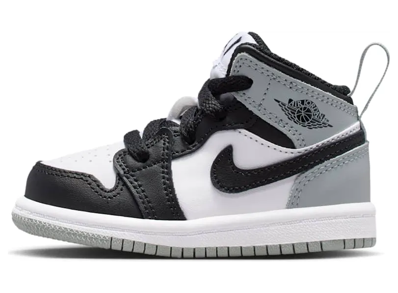 Jordan 1 Mid Barons “White / Light Smoke Grey / Black” (DQ8425-101)