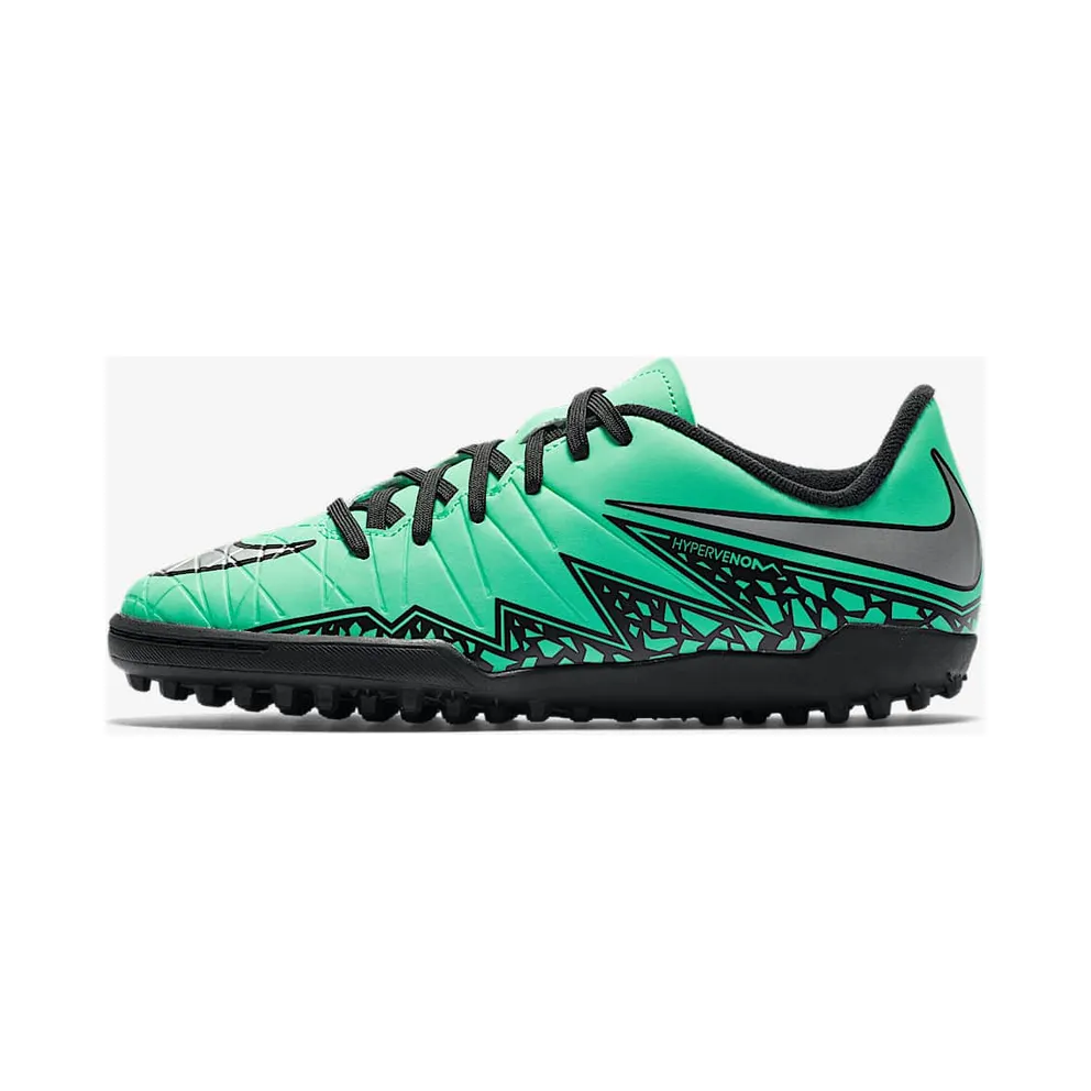 Nike Hypervenom Phelon II TF Green Glow (GS) “Green Glow / Hyper Orange / Metallic Silver” (749922-308)
