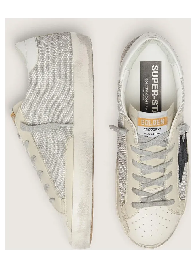 Golden Goose Super-Star In Leather With Black Star (GWF00101.F000313.10271) (4)