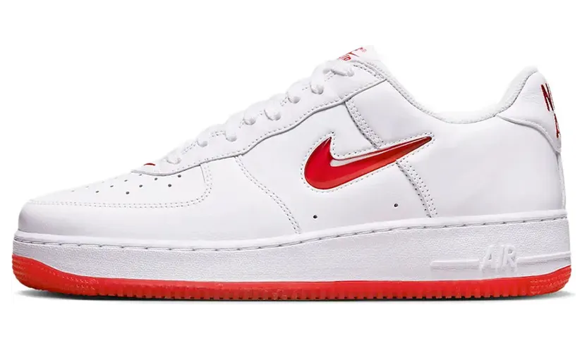Nike Air Force 1 Low ’07 Retro Color of the Month Jewel Swoosh University Red (FN5924-101)