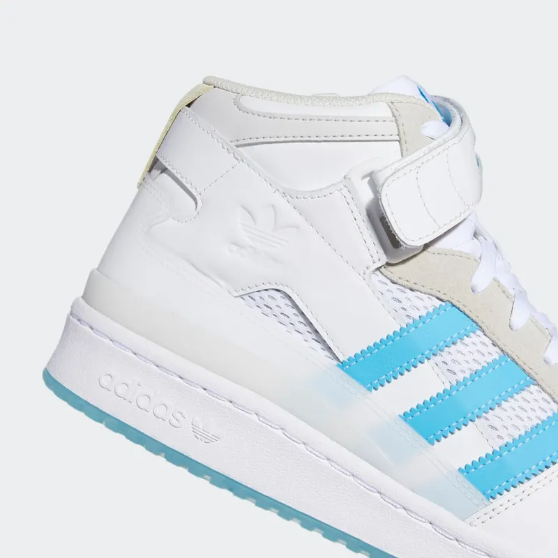 adidas Forum 84 Mid ADV Cloud White / Signal Cyan / Grey One (H01019)
