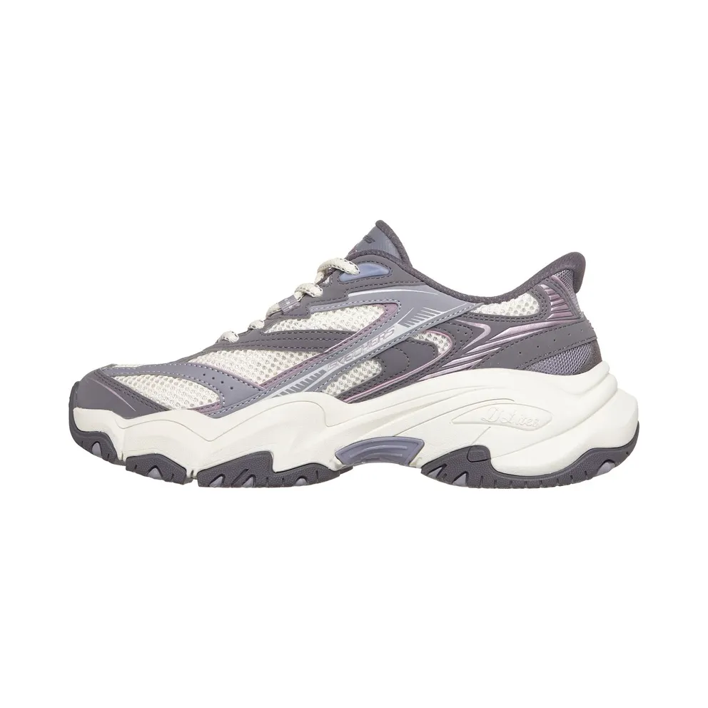 Skechers Slip-ins: D’Lites 6.0 Sneaker Natuurlijk/Purper