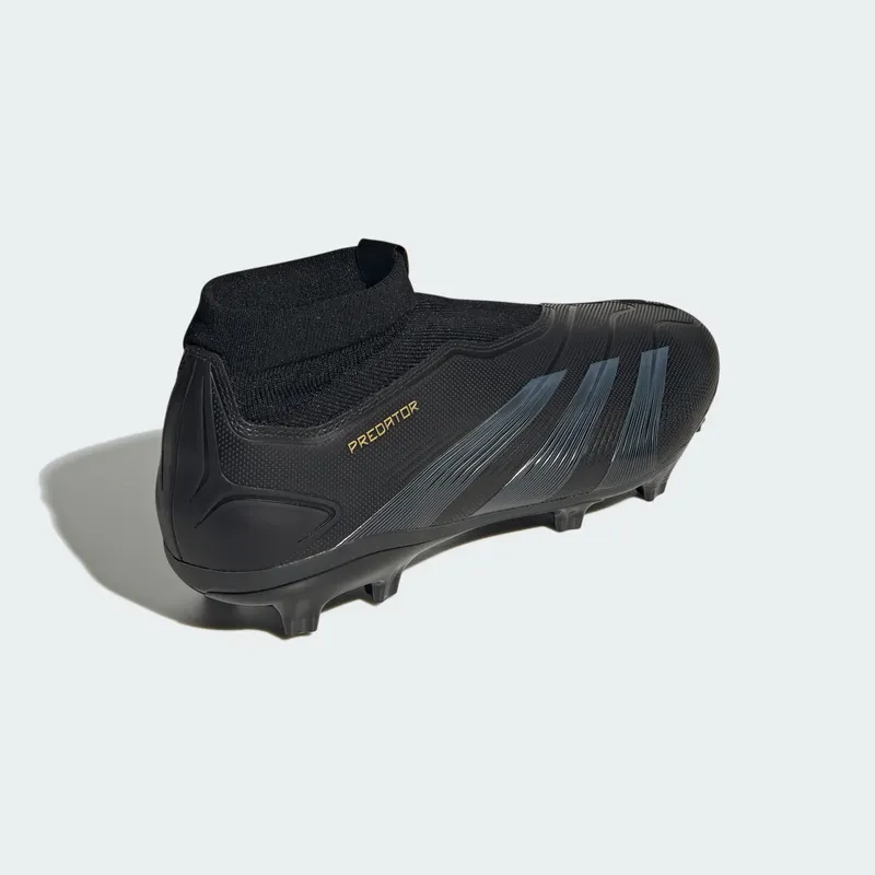adidas Predator League Laceless FG Core Black Carbon Gold Metallic (IF6334)