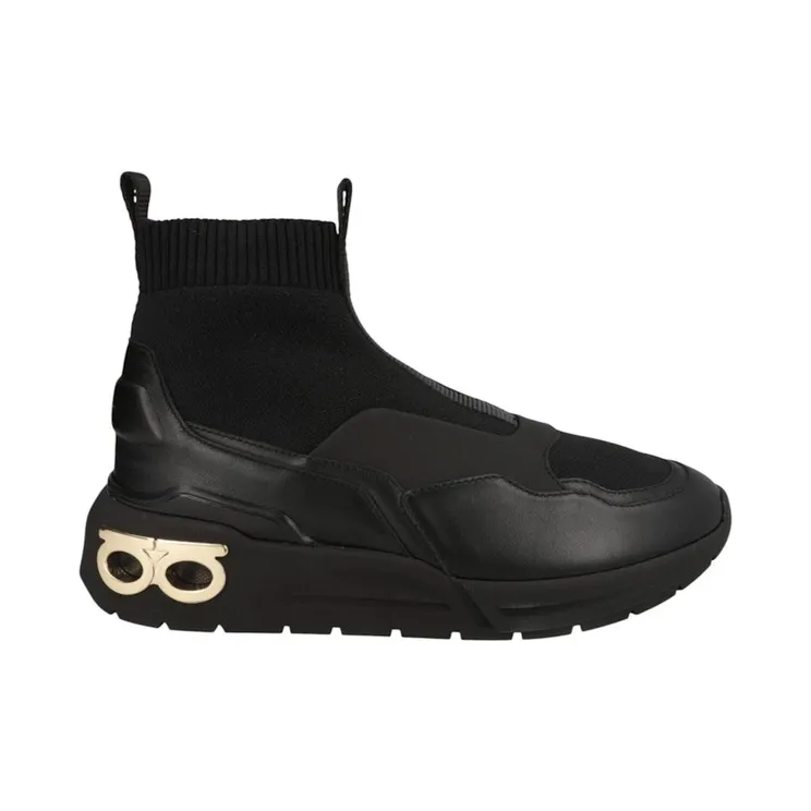 Ferragamo Cosma Sock High-Top Sneakers Yellow (030368-759959-M)