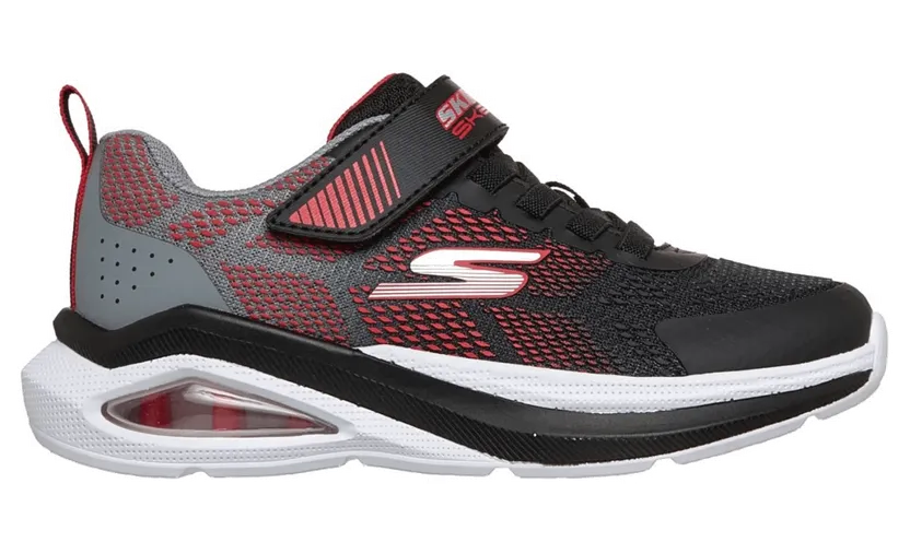 Skechers Microspec Grey / Red / Black / White (404110LBKRD)