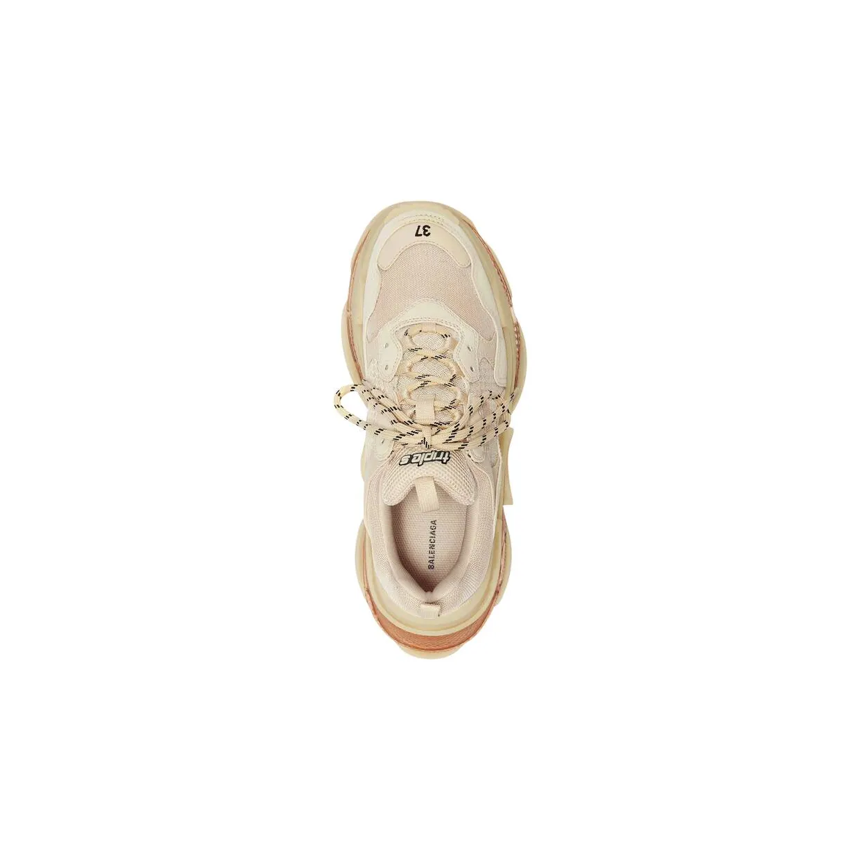Balenciaga Triple S Clear Sole Beige (W) (544351W2GA19710) (5)