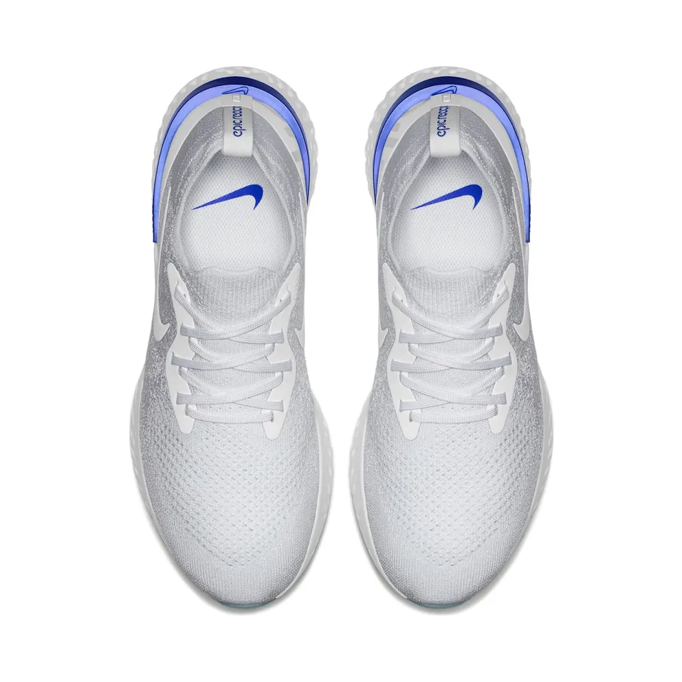 Nike Epic React Flyknit White/Racer Blue (AQ0067-100)