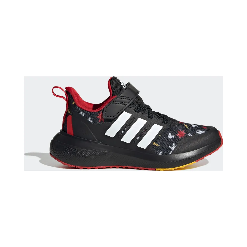 Adidas adidas x Disney FortaRun 2.0 Mickey Cloudfoam Sport Running Elastic Lace Top Strap Core Black / Bold Gold / Better Scarlet (HP8997)
