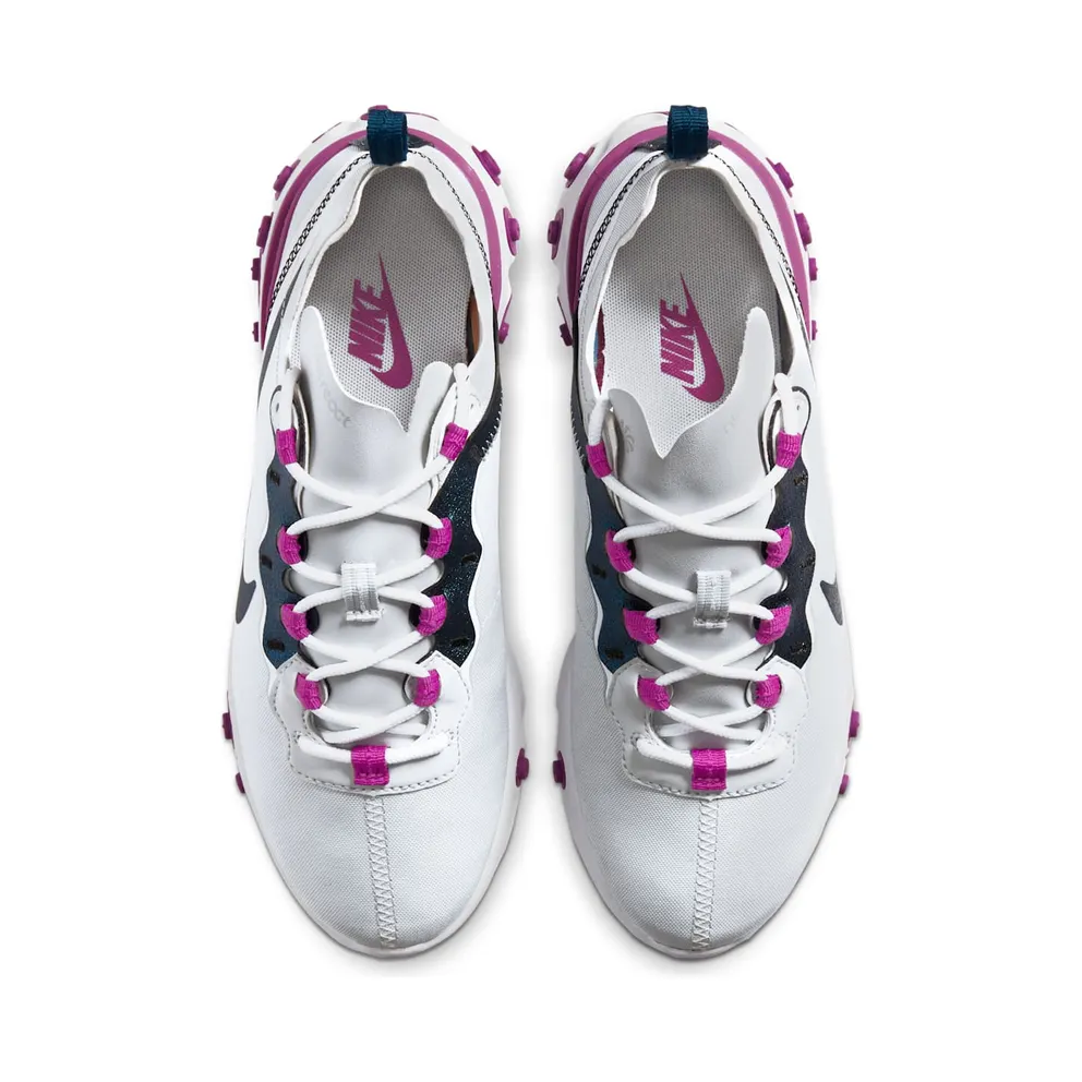 Nike React Element 55 Photon Dust (W) Photon Dust/Vivid Purple-White-Valerian Blue (CN3591-002)