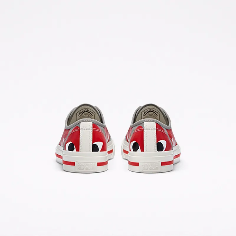 Converse Converse x Comme des Garçons PLAY Jack Purcell Low Top Drizzle/egret/red (171260C)