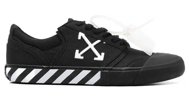 OFF-WHITE Vulc Undercut Low Canvas Black White (OMIA2A2F25FAB0011001)