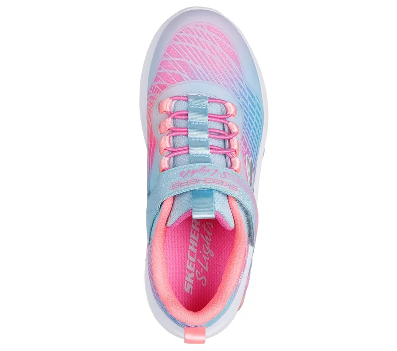 Skechers S-Lights: Rainbow Cruisers – Rainbow Reflectin Sneaker Licht Blue