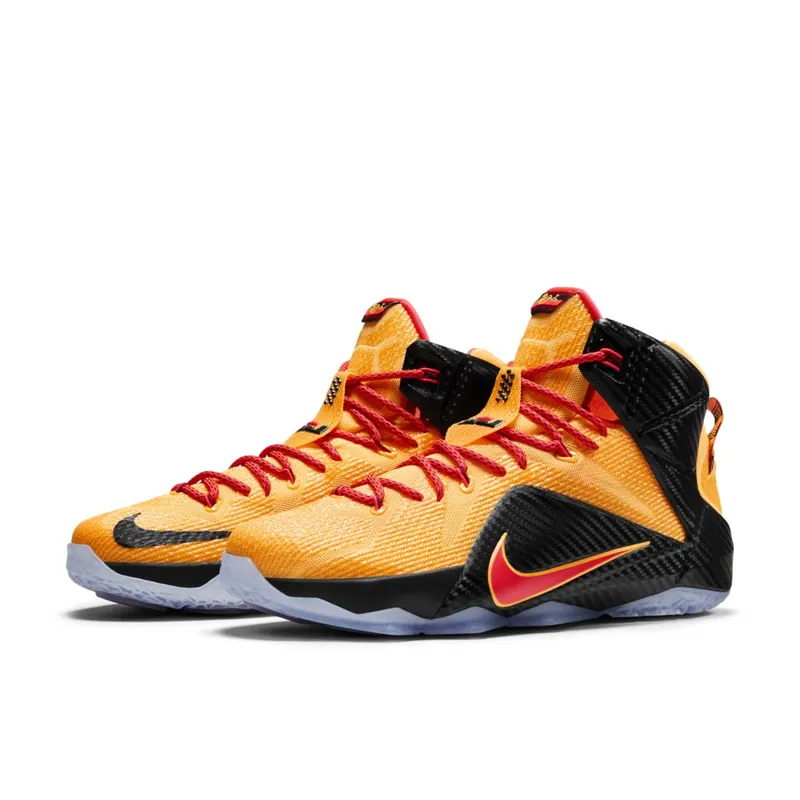 Nike LeBron 12 Witness Laser Orange/Green Glow-Black (684593-830)
