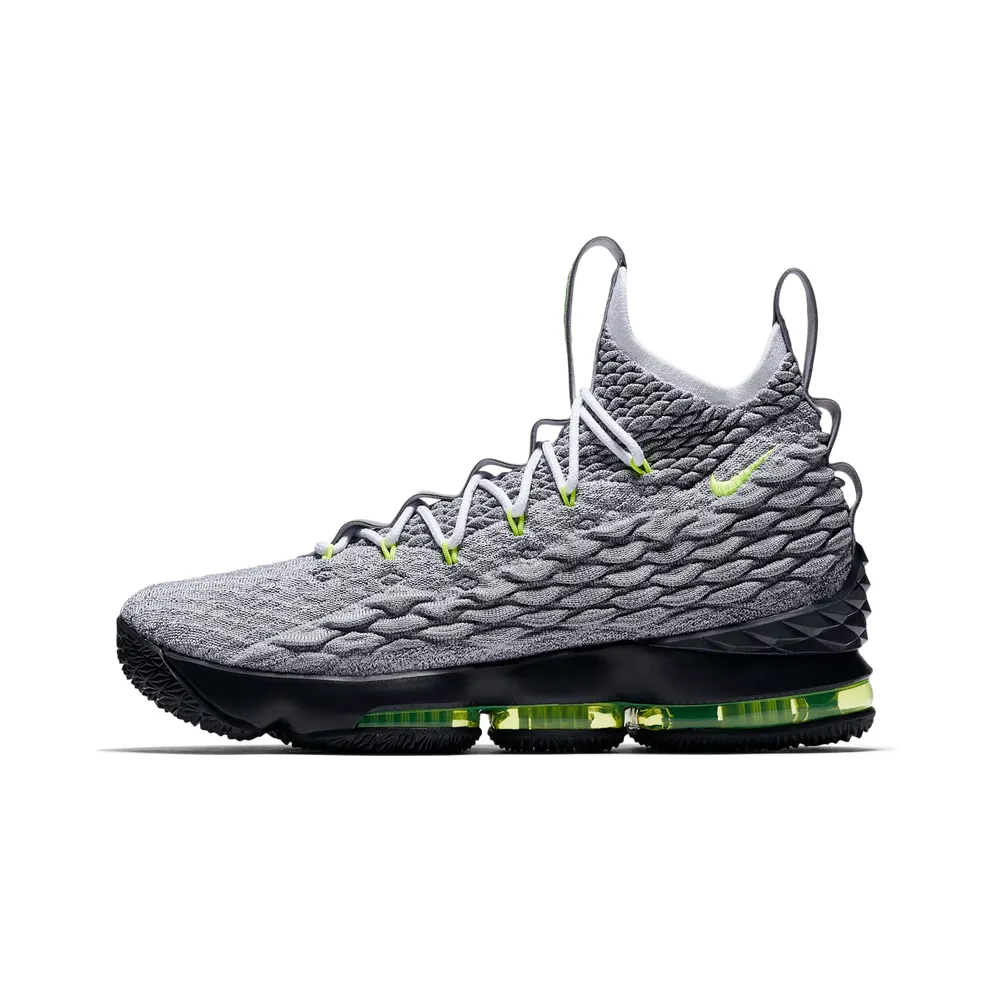 Nike LeBron 15 Air Max 95 Cool Grey/Neon Yellow (AR4831-001)