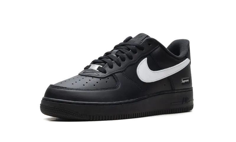 Nike Air Force 1 Low “Supreme – Mini Box Logo Black / White” (CU9225-002)