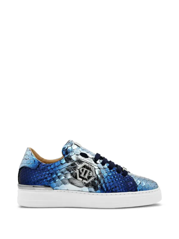 Philipp Plein Metallic with slangenleer-effect – Blue (PADSUSC0561PLE029P)