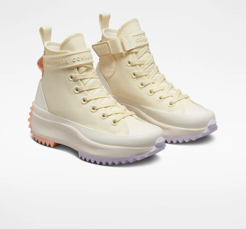 Converse Run Star Hike Platform Utility Strap Soft Dune/egret