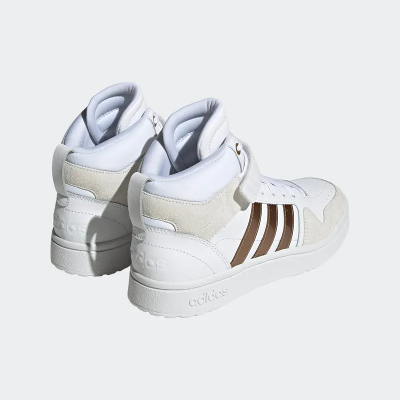 Adidas Postmove Mid Cloudfoam Super Lifestyle Basketball Classic Cloud White / Cloud White / Matte Gold (H06137)