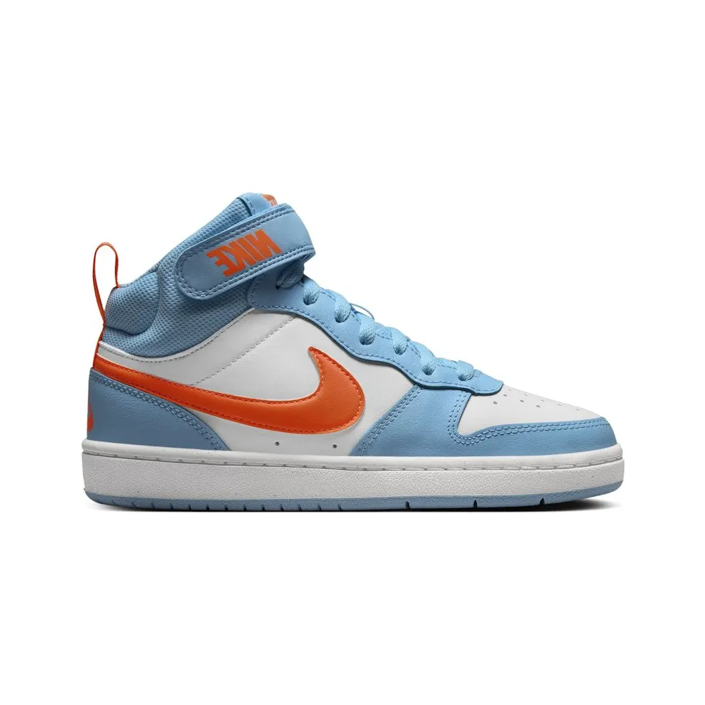 Nike Court Borough Mid 2 Aquarius Blue White Total Orange (HF4791-407)